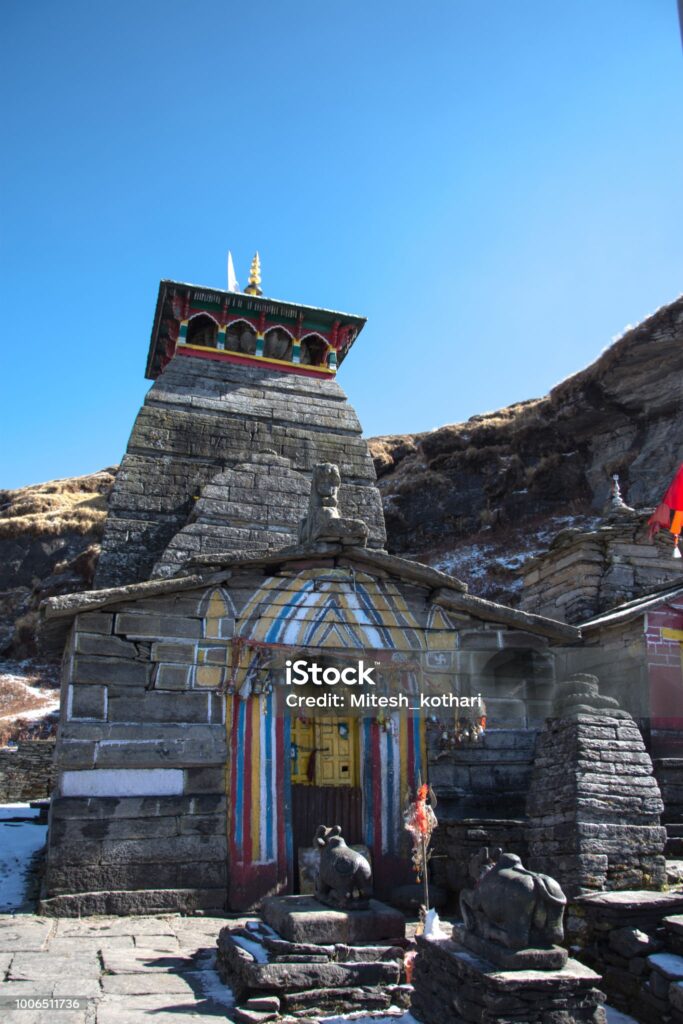 god shiva temple at tungnath. which is the highest peak at uttarakhand region.